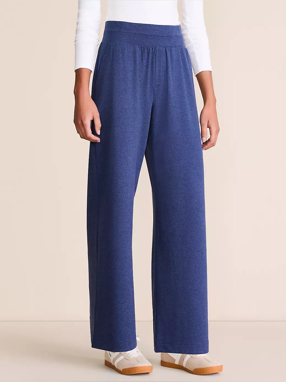 Lou & Grey Heathered Brushedsoft Wide Leg Pants